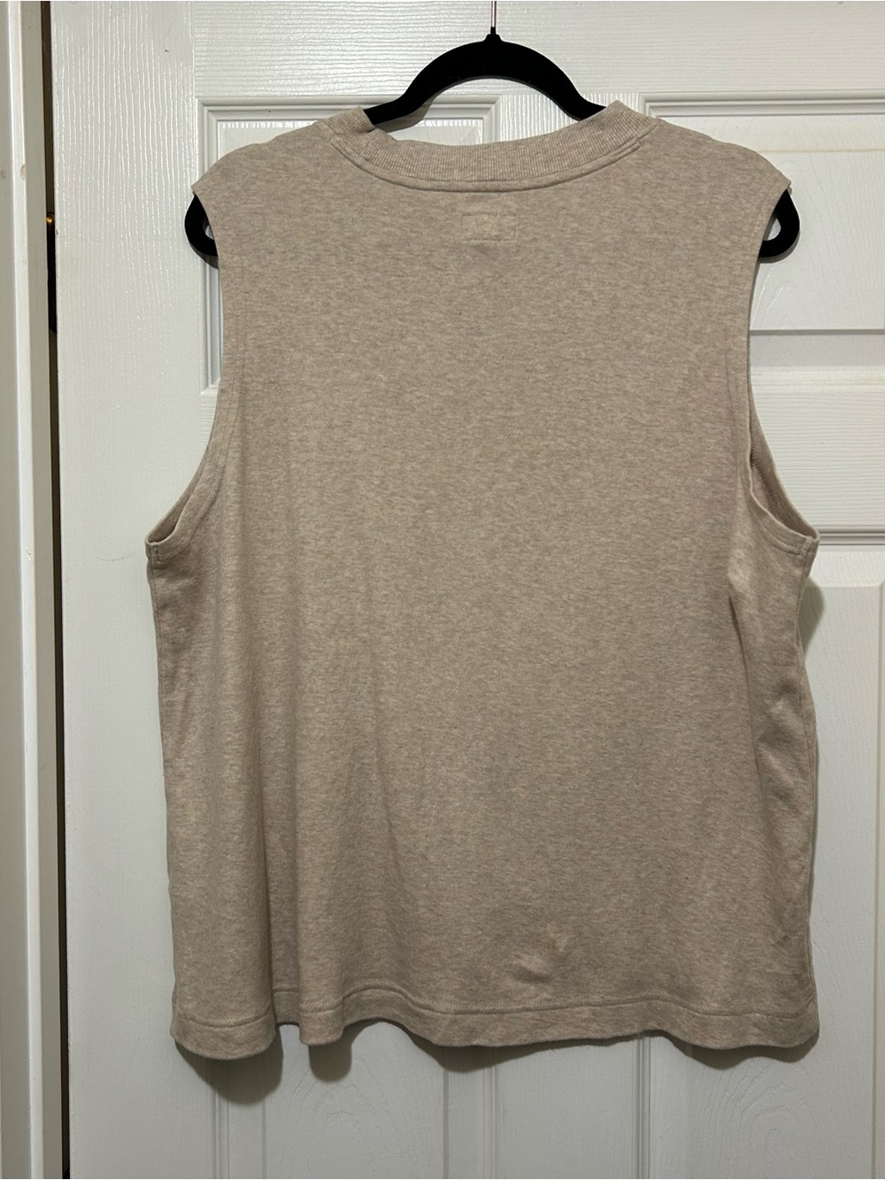 Pact Beige Top Sleeveless Organic Cotton Casual Neutral Gorpcore Granola Sz XL - Picture 10 of 11